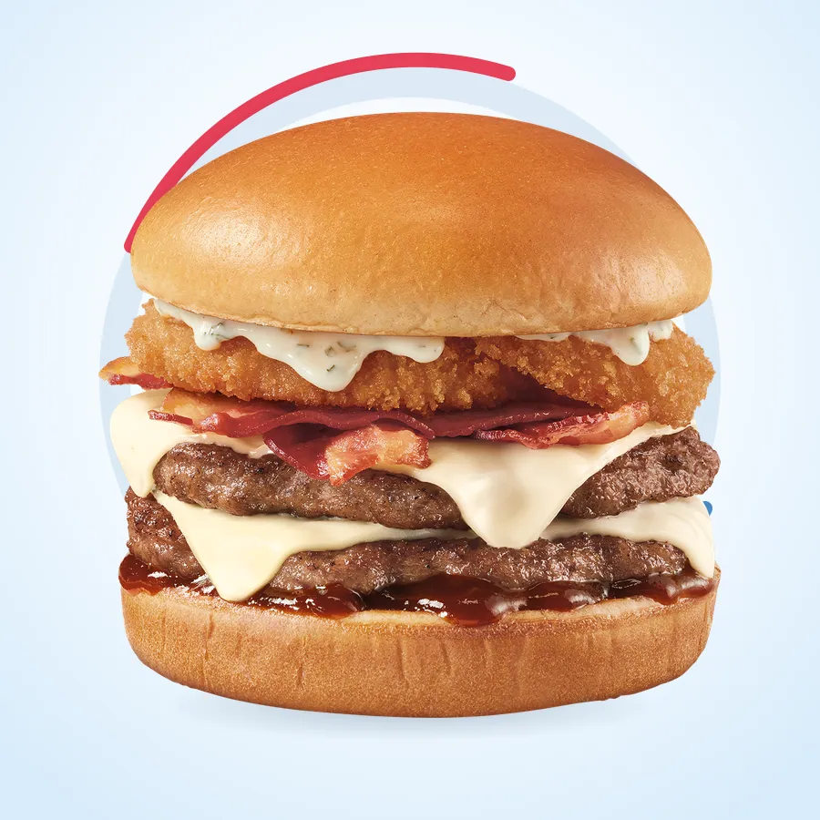 Backyard Bacon Ranch Stackburger on the Dairy Queen menu
