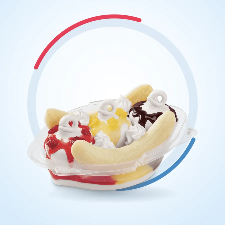 Banana Split Royal Treat on the Dairy Queen menu