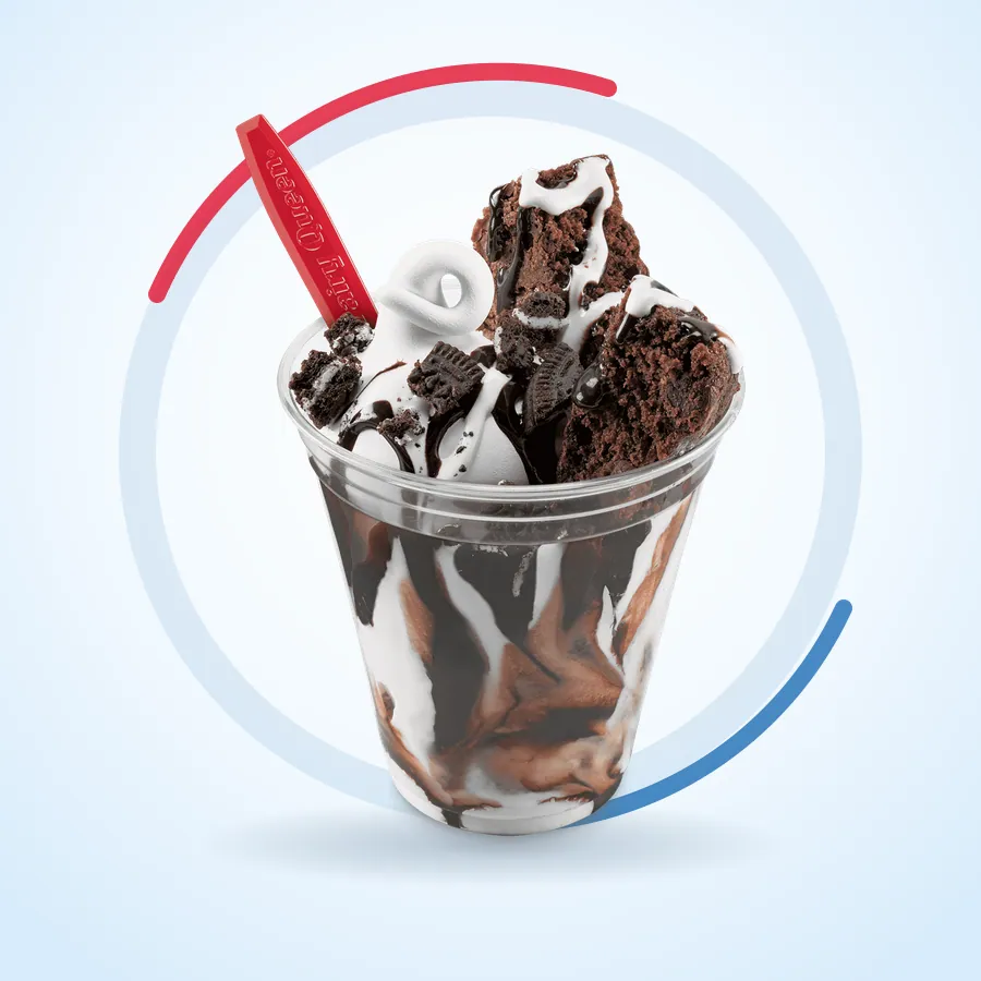 Brownie and OREO Cupfection on the Dairy Queen menu