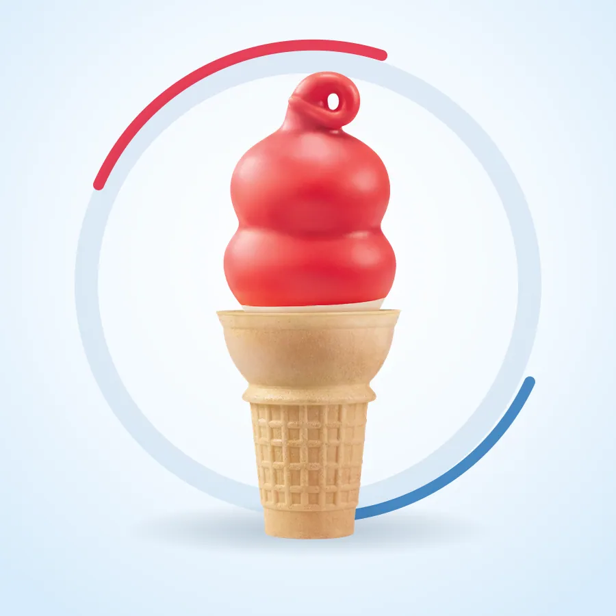 Cherry Dipped Cone on the Dairy Queen menu