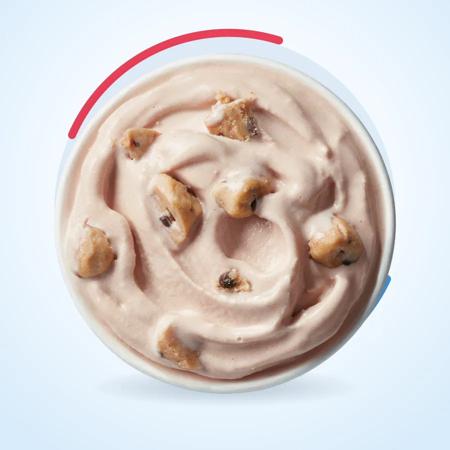 Chocolate Chip Cookie Dough Blizzard on the Dairy Queen menu