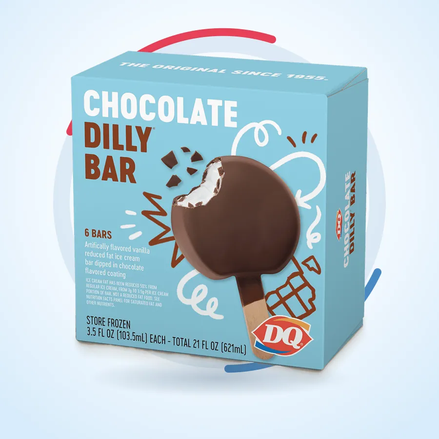 Non-Dairy Dilly Bar on the Dairy Queen menu