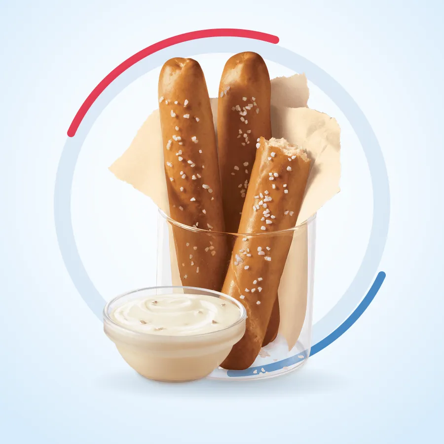 Pretzel Sticks with Zesty Queso on the Dairy Queen menu