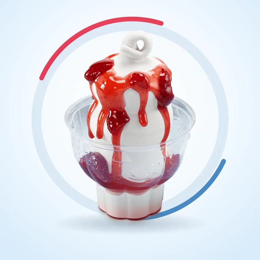 Strawberry Sundae on the Dairy Queen menu